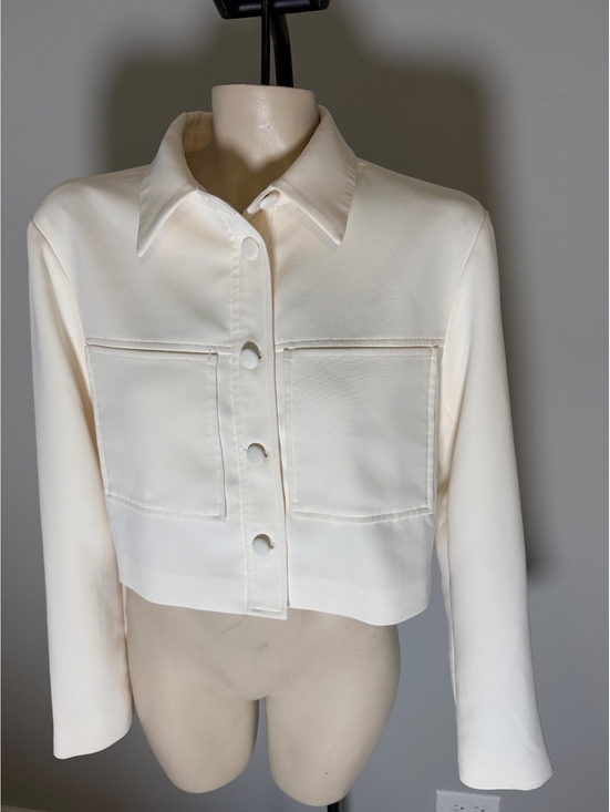 Good American Jackets & Blazers - Good American Women's Cream Utility Jacket Size M‎